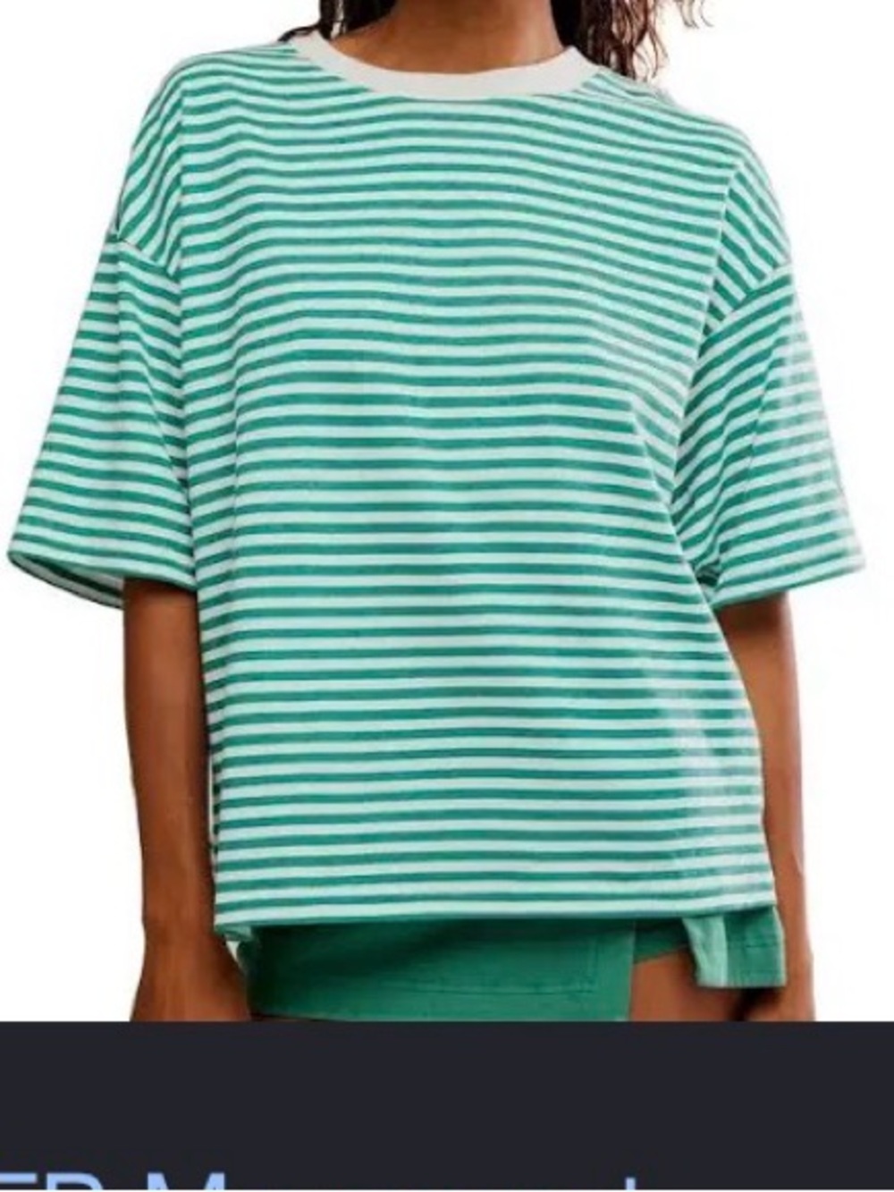 FP Movement Green Striped Tee